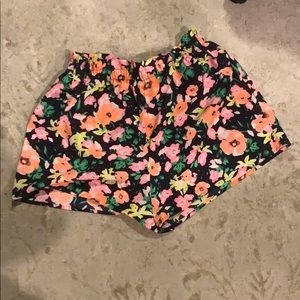 Floral stretch shorts Nordstrom
